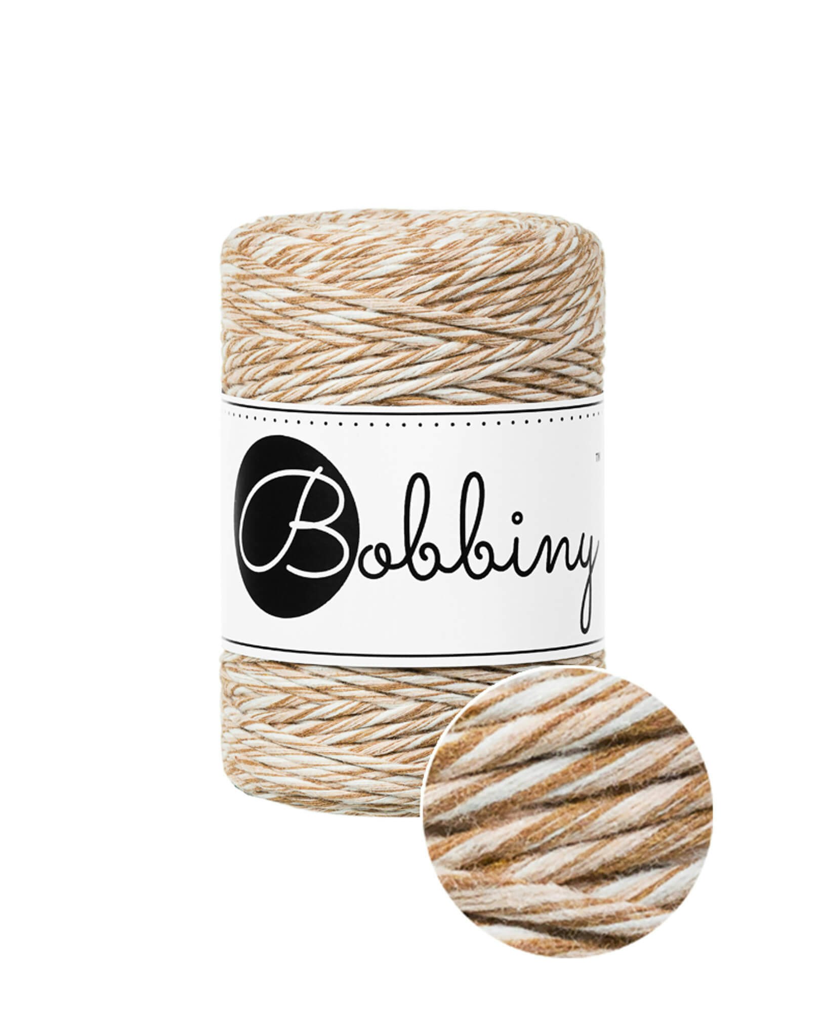 Bobbiny Single Twist Macrame Cord Baby 1.5 mm - enkeltvinnat makramégarn
