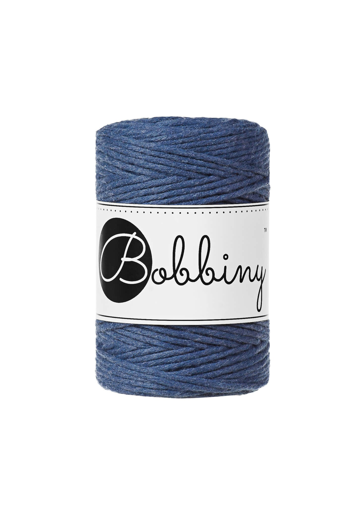 Bobbiny Single Twist Macrame Cord Baby 1.5 mm - enkeltvinnat makramégarn