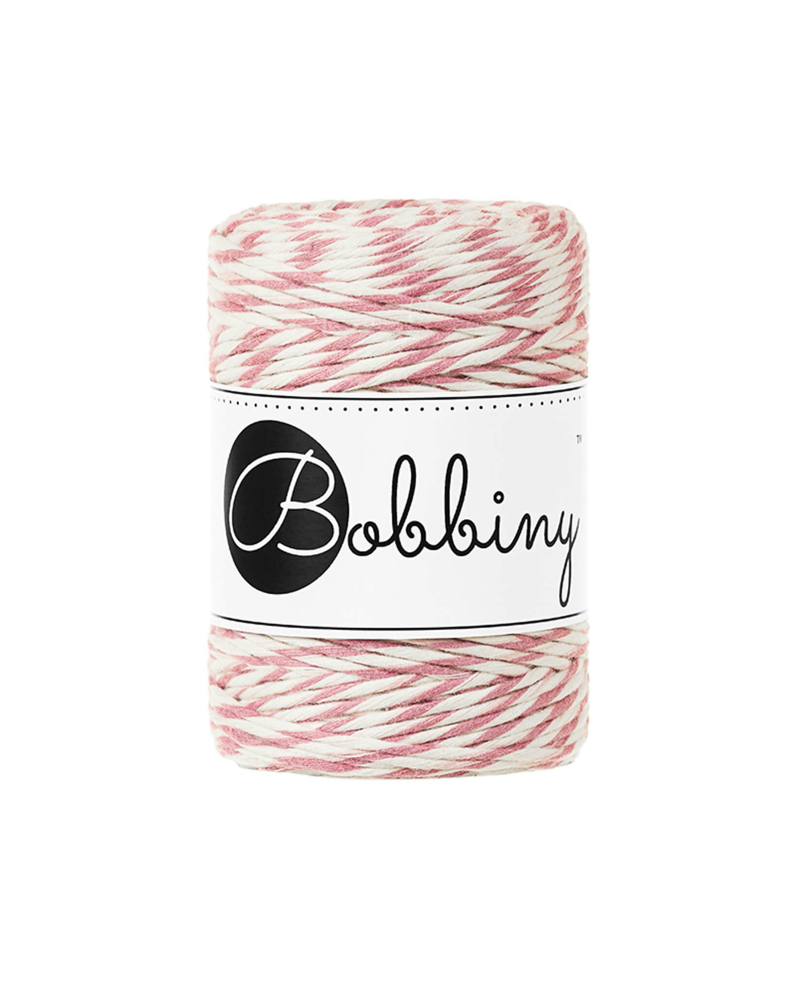 Bobbiny Single Twist Macrame Cord Baby 1.5 mm - enkeltvinnat makramégarn