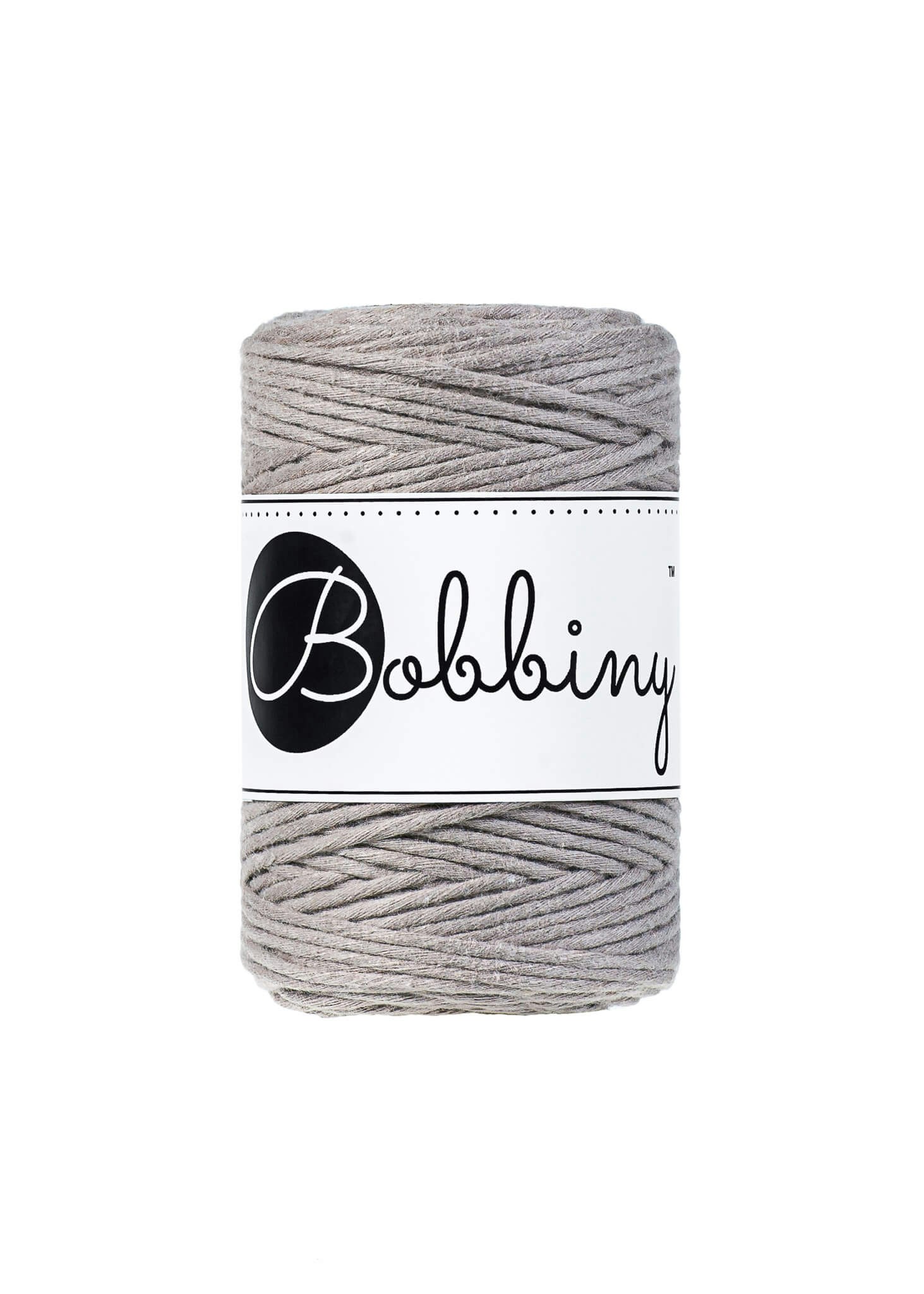 Bobbiny Single Twist Macrame Cord Baby 1.5 mm - enkeltvinnat makramégarn