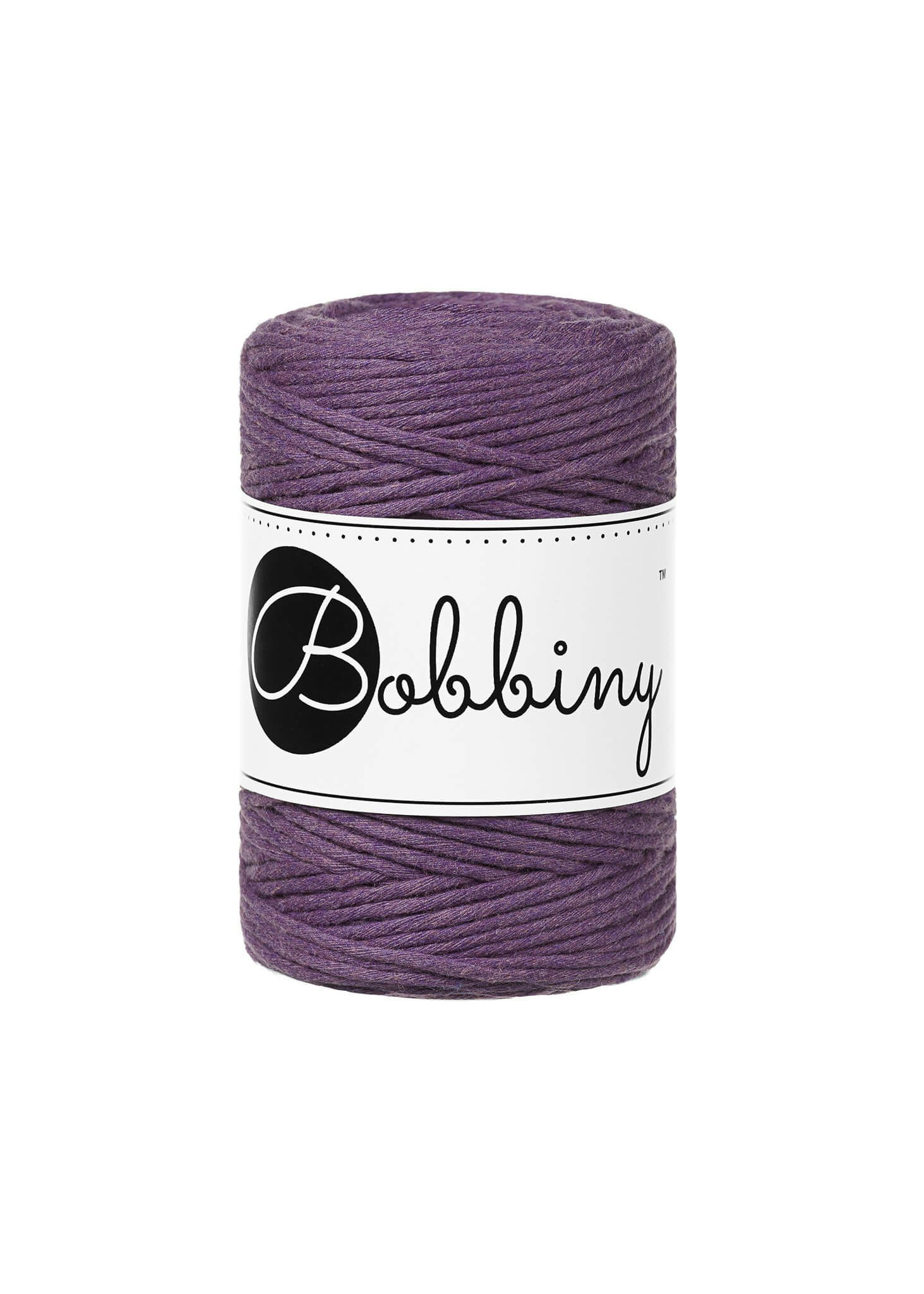 Bobbiny Single Twist Macrame Cord Baby 1.5 mm - enkeltvinnat makramégarn