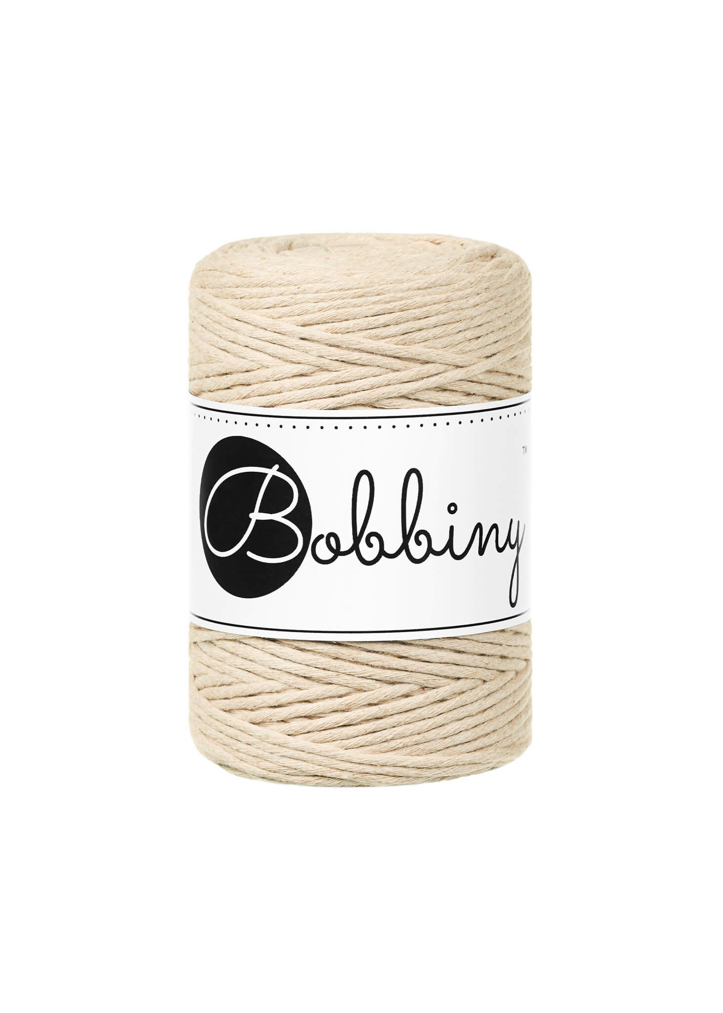 Bobbiny Single Twist Macrame Cord Baby 1.5 mm - enkeltvinnat makramégarn