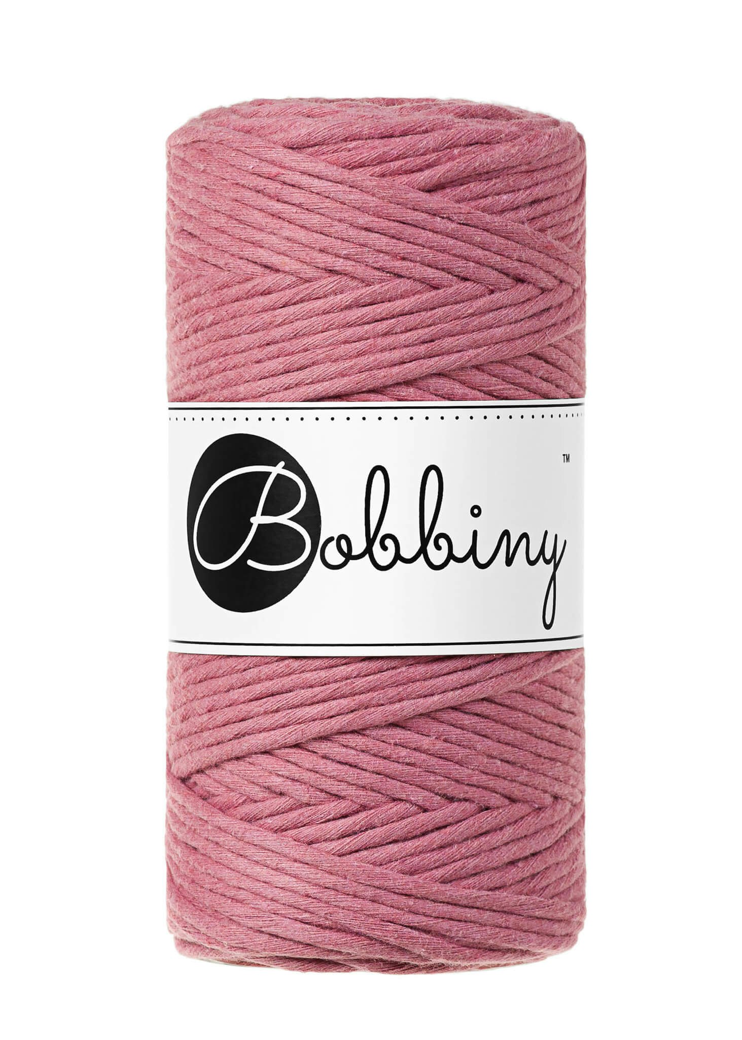 Bobbiny Single Twist Macrame Cord Regular 3 mm - enkeltvinnat makramégarn