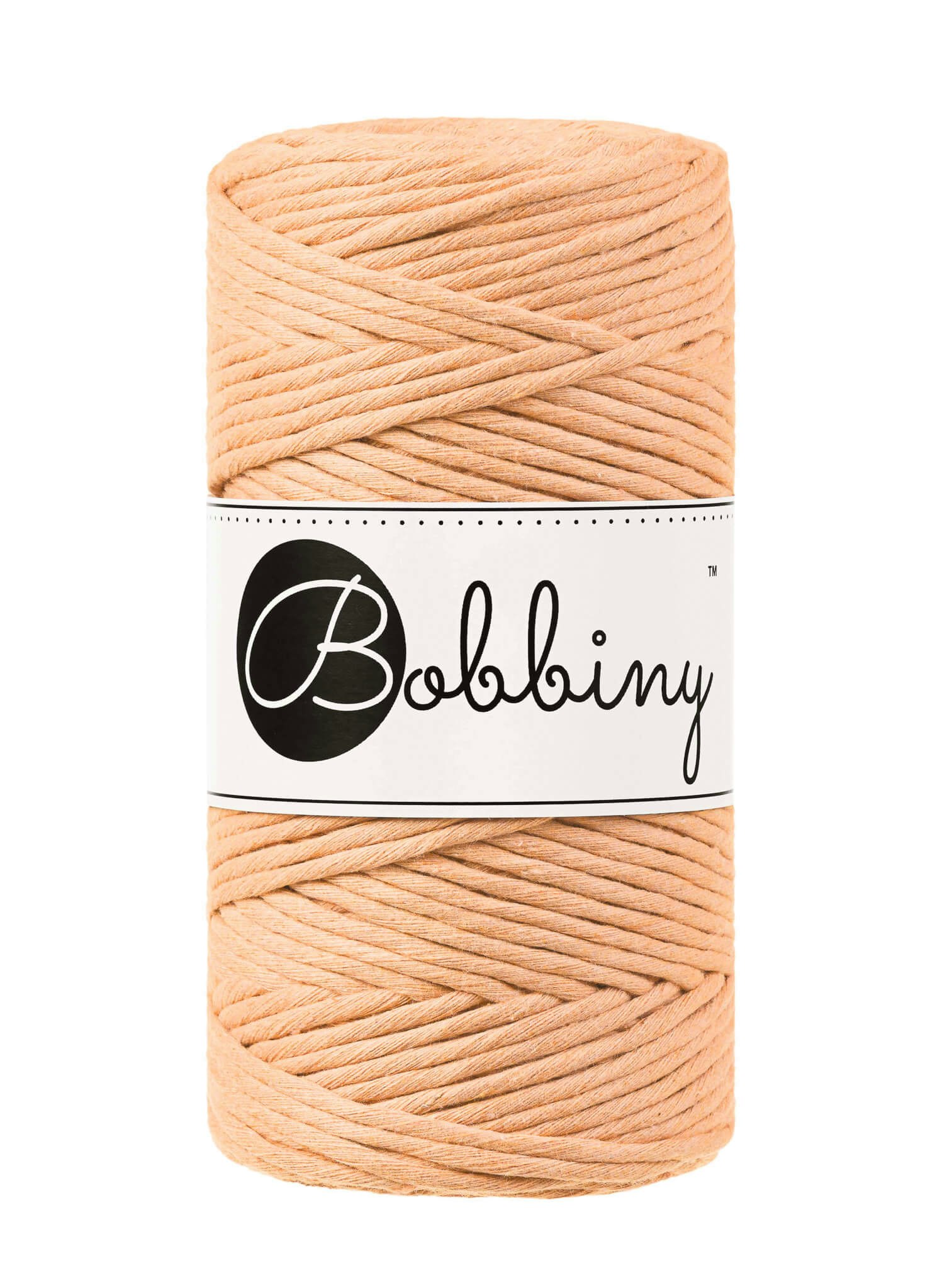 Bobbiny Single Twist Macrame Cord Regular 3 mm - enkeltvinnat makramégarn