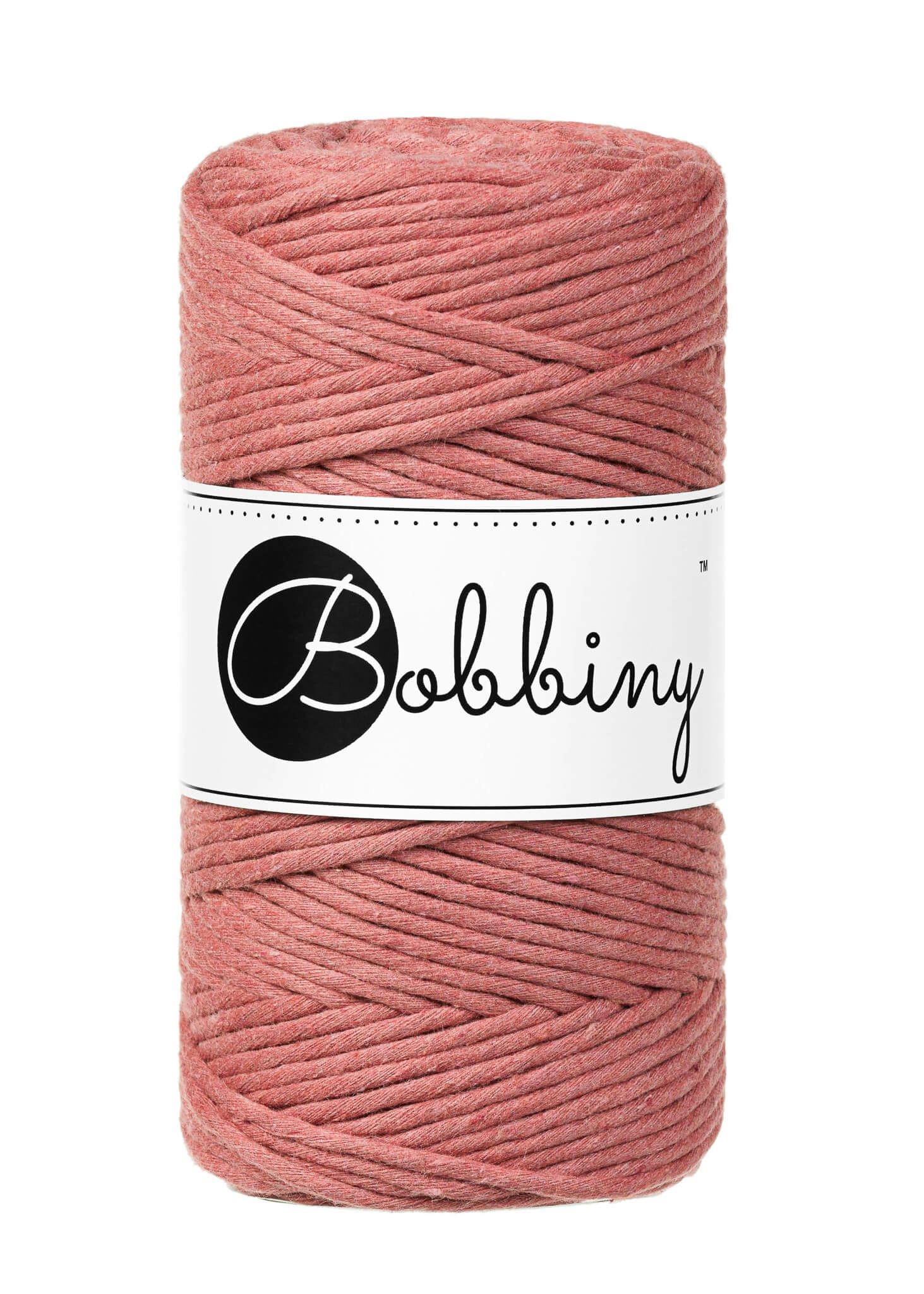 Bobbiny Single Twist Macrame Cord Regular 3 mm - enkeltvinnat makramégarn