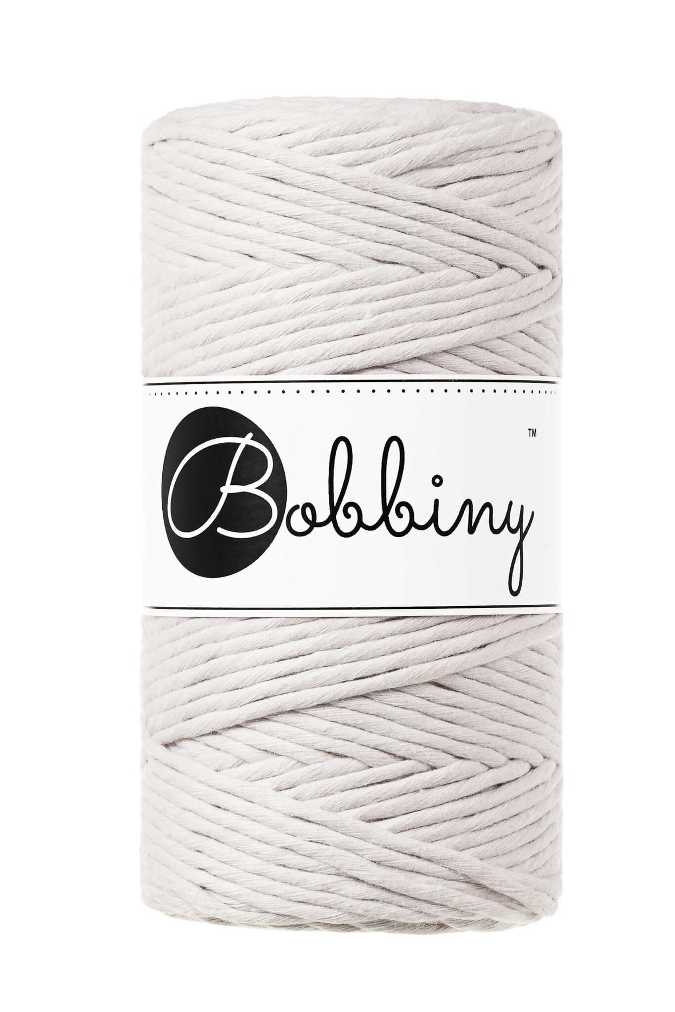 Bobbiny Single Twist Macrame Cord Regular 3 mm - enkeltvinnat makramégarn