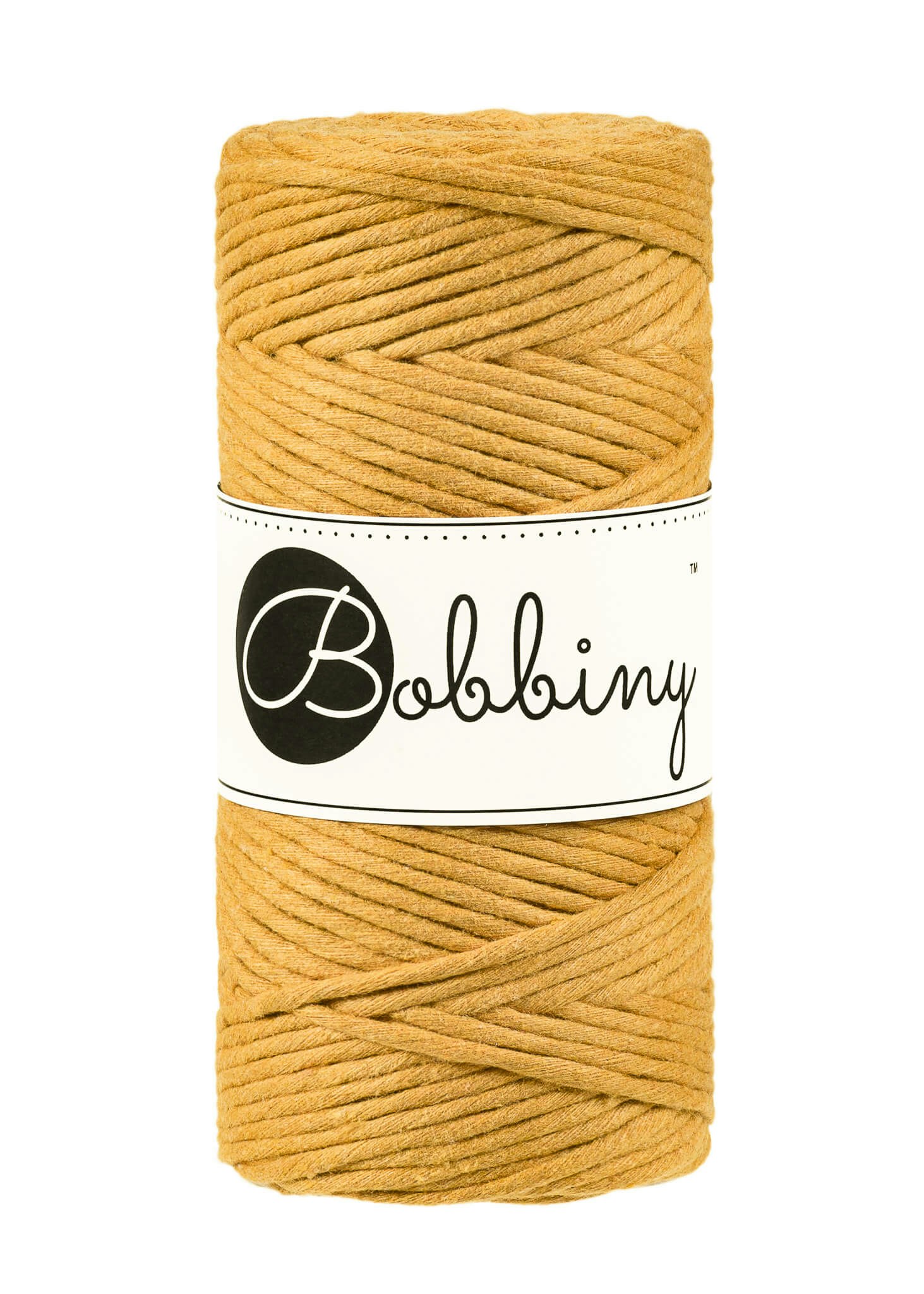 Bobbiny Single Twist Macrame Cord Regular 3 mm - enkeltvinnat makramégarn