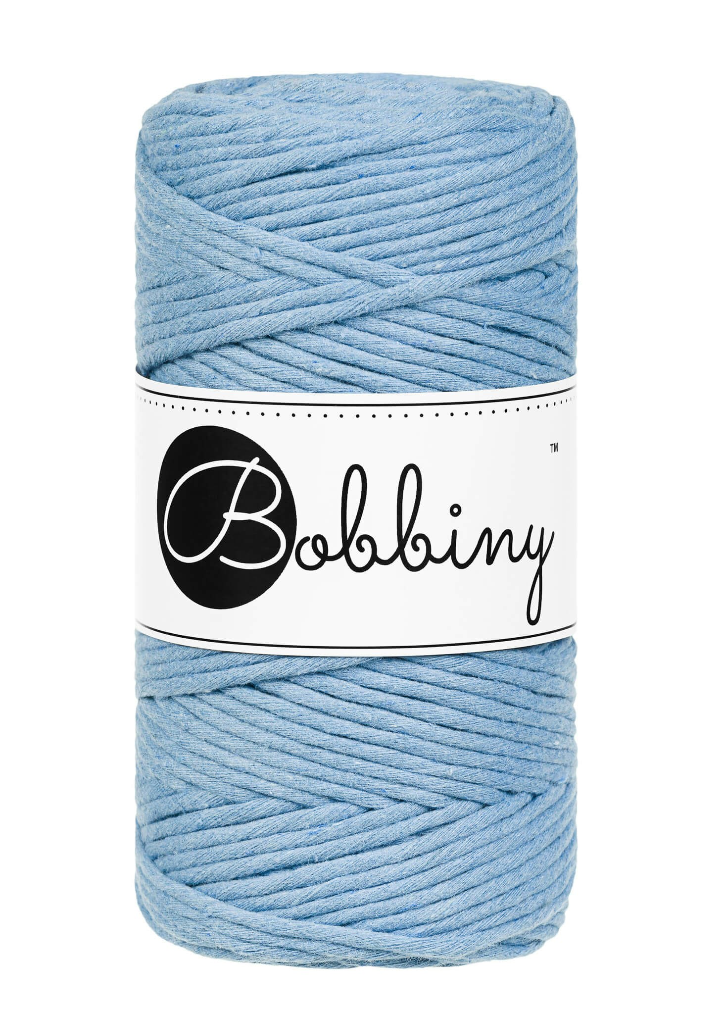 Bobbiny Single Twist Macrame Cord Regular 3 mm - enkeltvinnat makramégarn