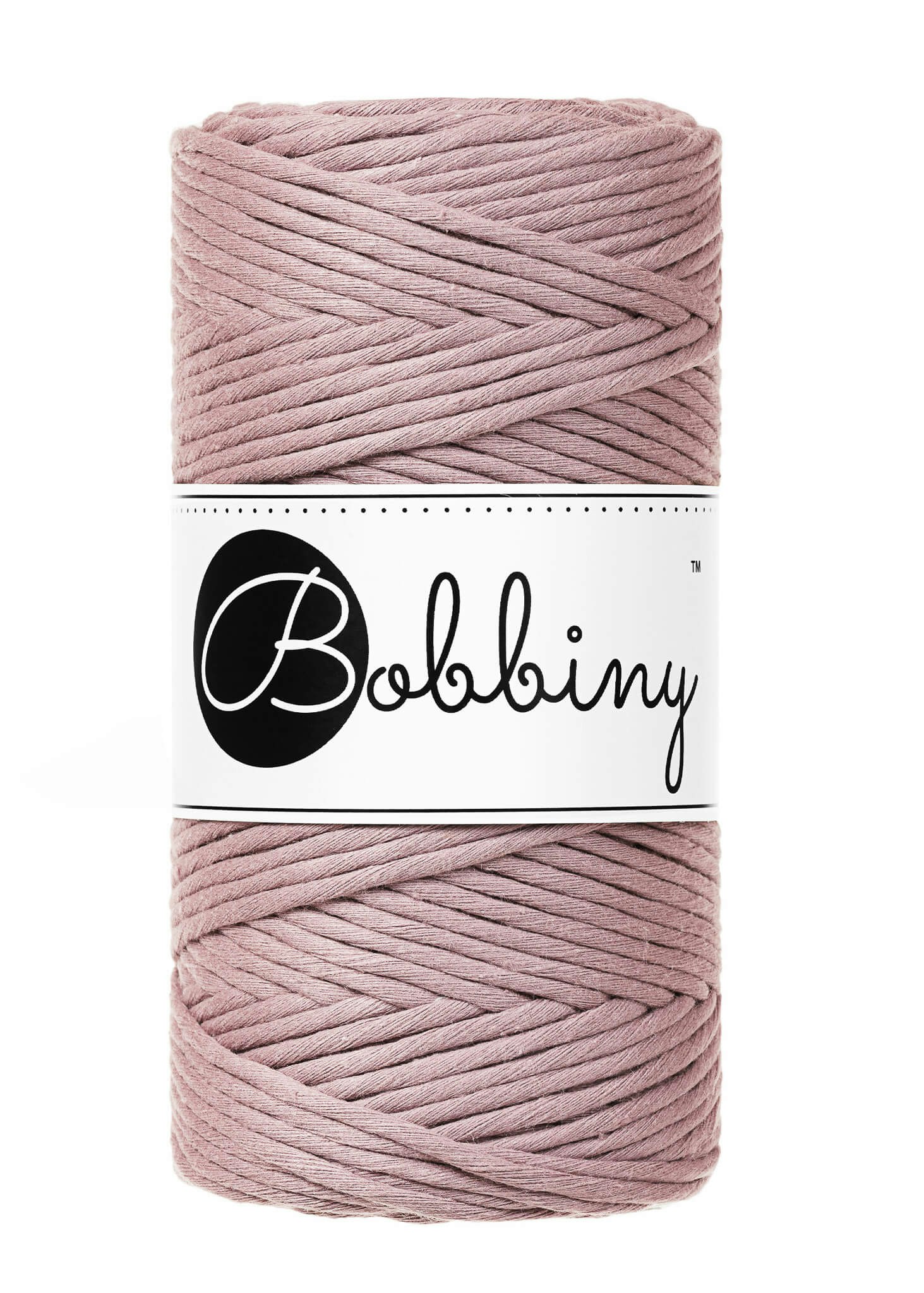Bobbiny Single Twist Macrame Cord Regular 3 mm - enkeltvinnat makramégarn
