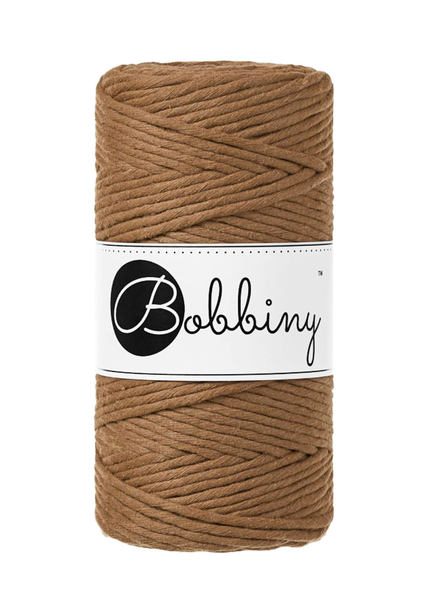 Bobbiny Single Twist Macrame Cord Regular 3 mm - enkeltvinnat makramégarn