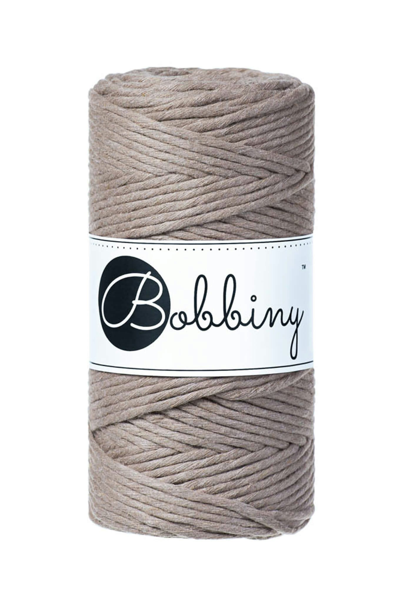 Bobbiny Single Twist Macrame Cord Regular 3 mm - enkeltvinnat makramégarn