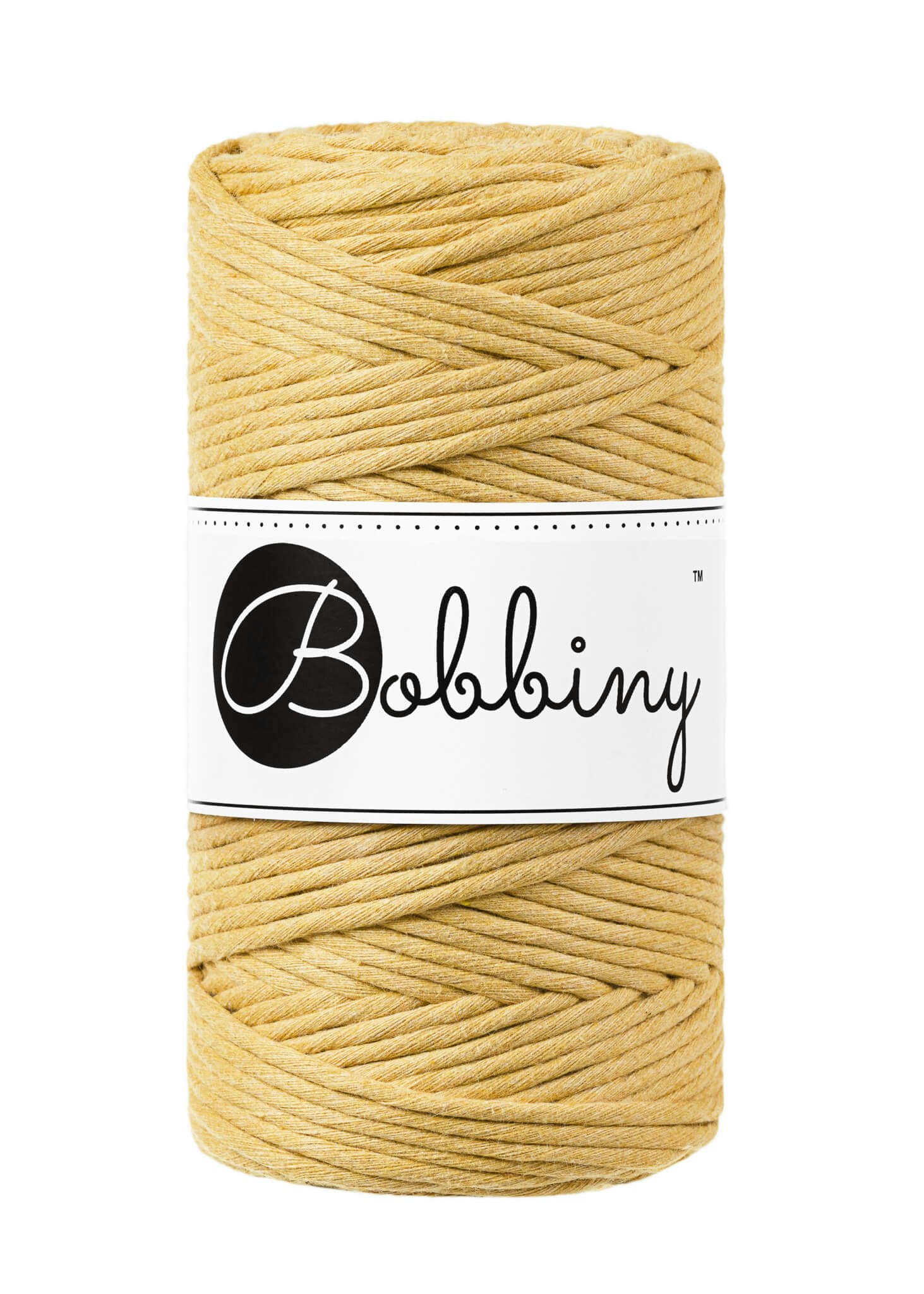 Bobbiny Single Twist Macrame Cord Regular 3 mm - enkeltvinnat makramégarn