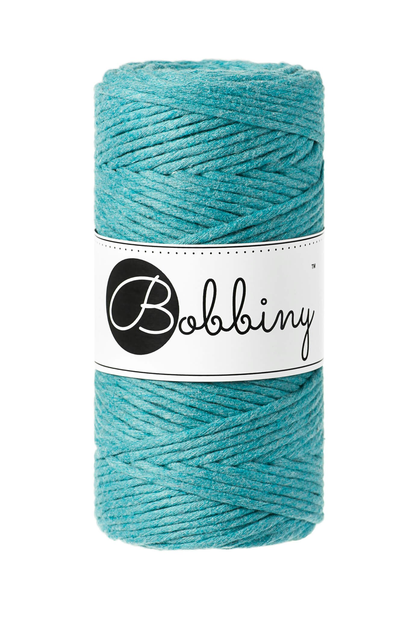 Bobbiny Single Twist Macrame Cord Regular 3 mm - enkeltvinnat makramégarn