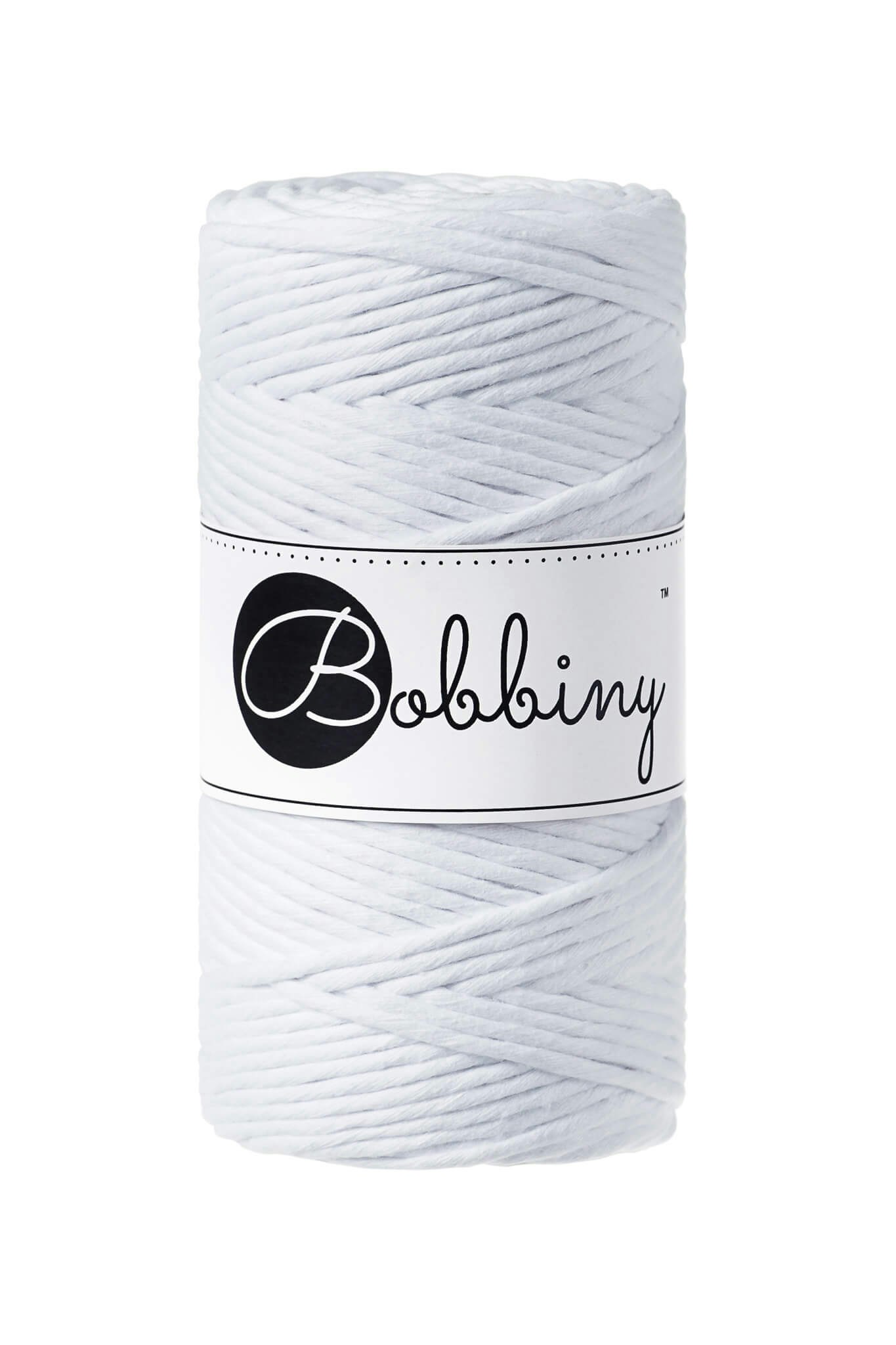 Bobbiny Single Twist Macrame Cord Regular 3 mm - enkeltvinnat makramégarn
