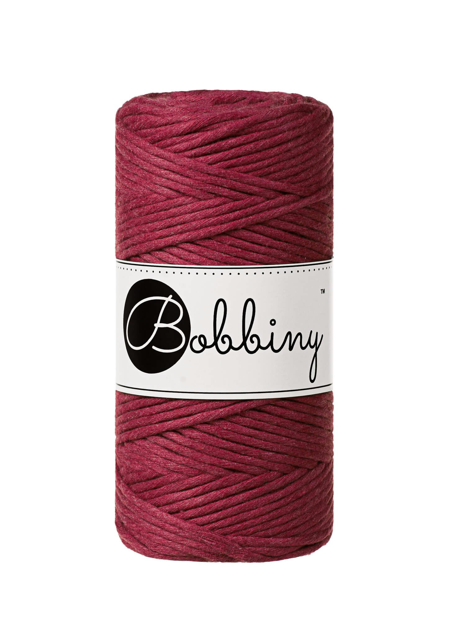 Bobbiny Single Twist Macrame Cord Regular 3 mm - enkeltvinnat makramégarn