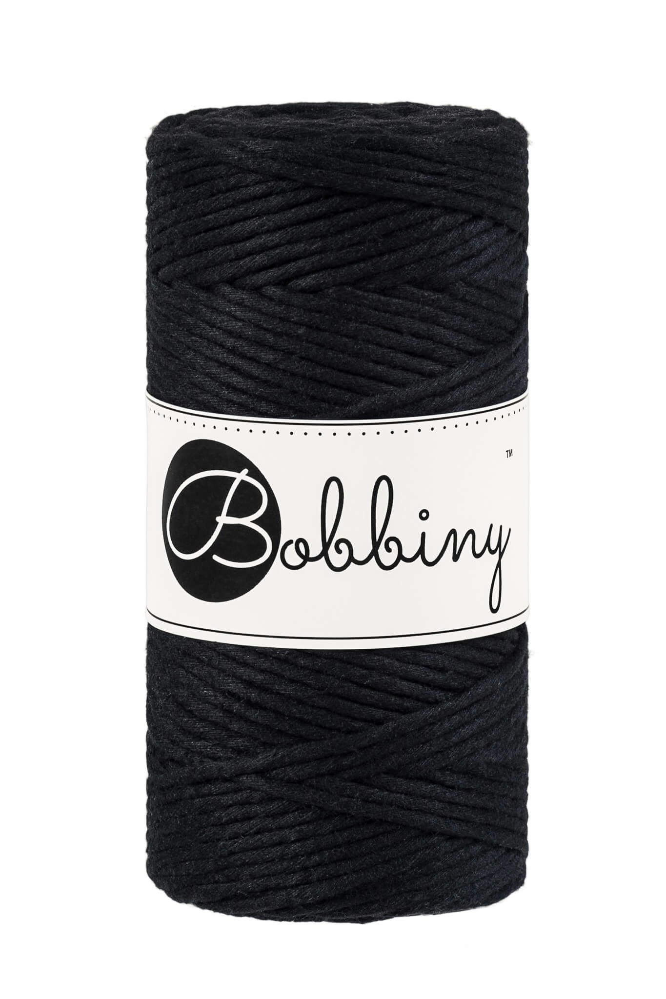 Bobbiny Single Twist Macrame Cord Regular 3 mm - enkeltvinnat makramégarn