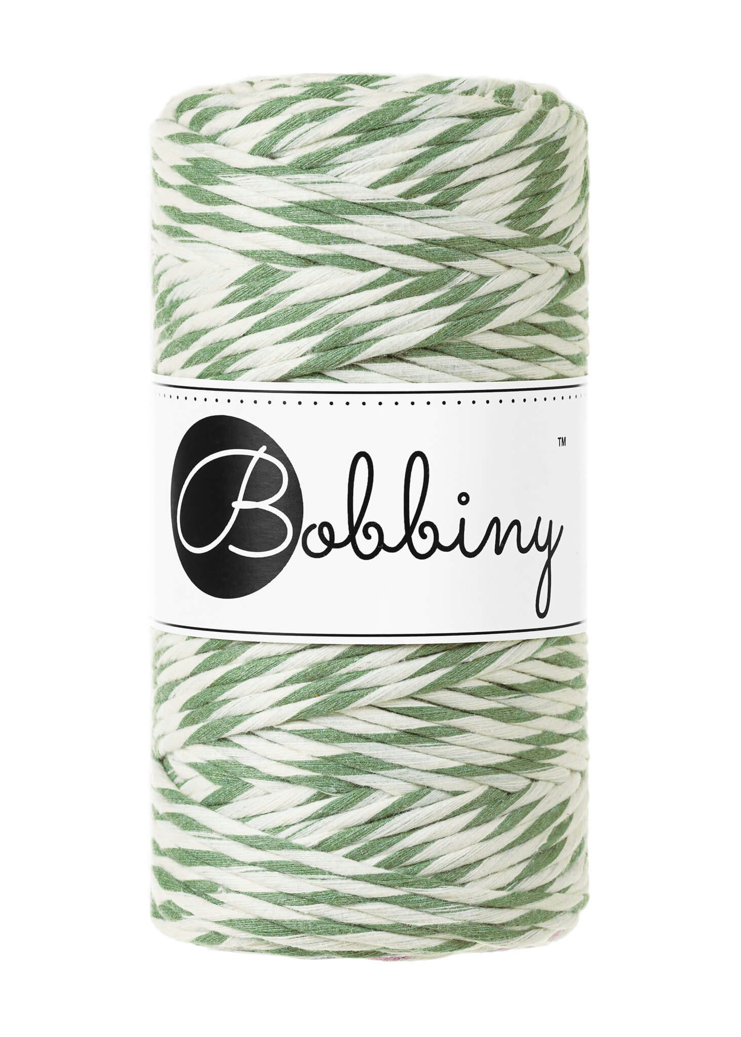 Bobbiny Single Twist Macrame Cord Regular 3 mm - enkeltvinnat makramégarn