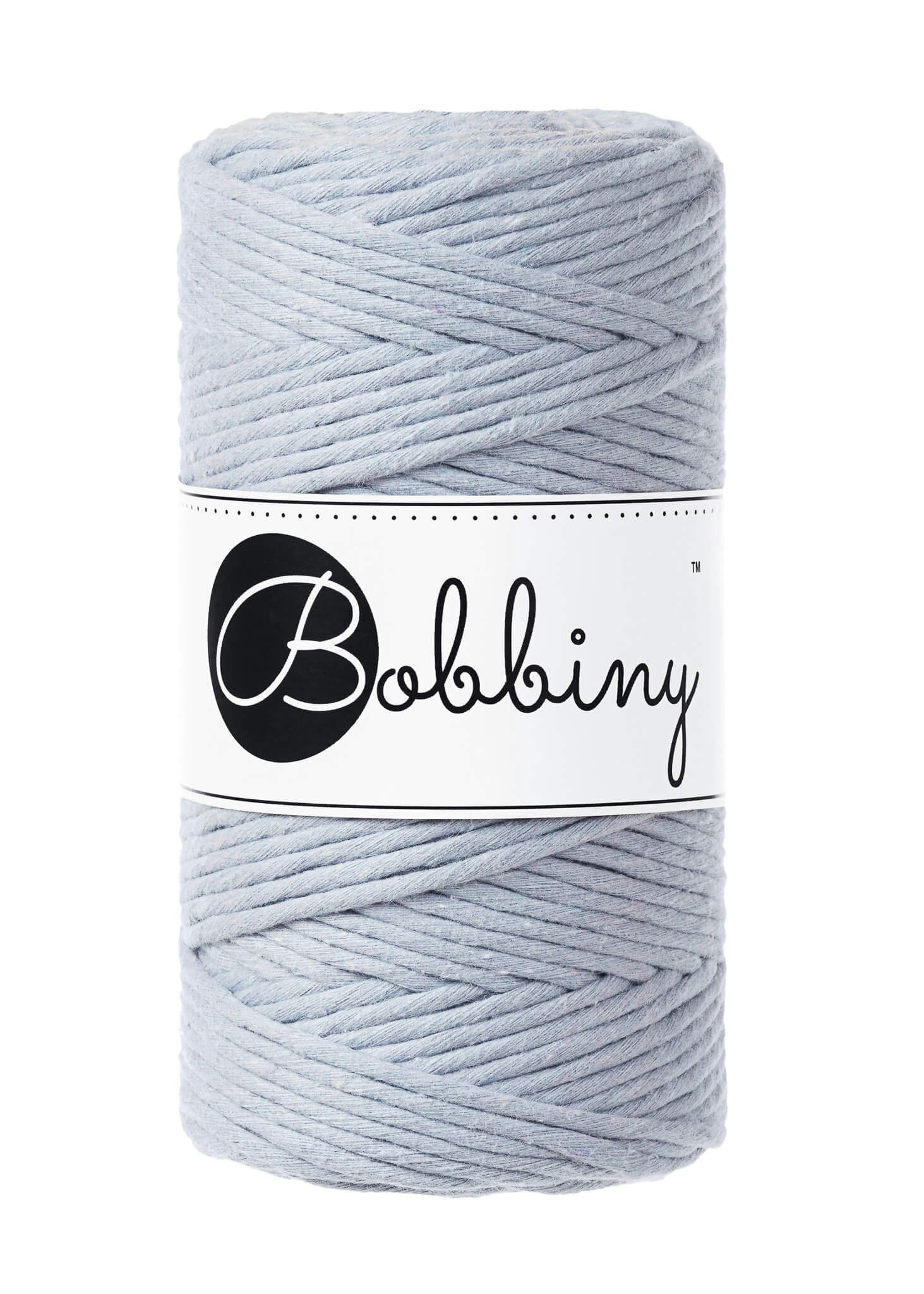 Bobbiny Single Twist Macrame Cord Regular 3 mm - enkeltvinnat makramégarn