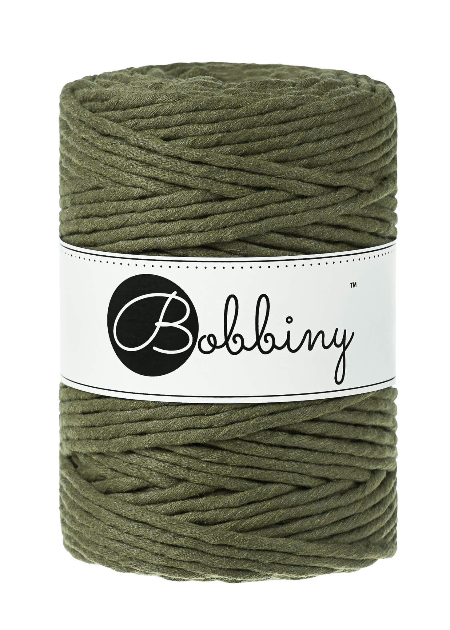 Bobbiny Single Twist Macrame Cord XXL 5 mm - enkeltvinnat makramégarn