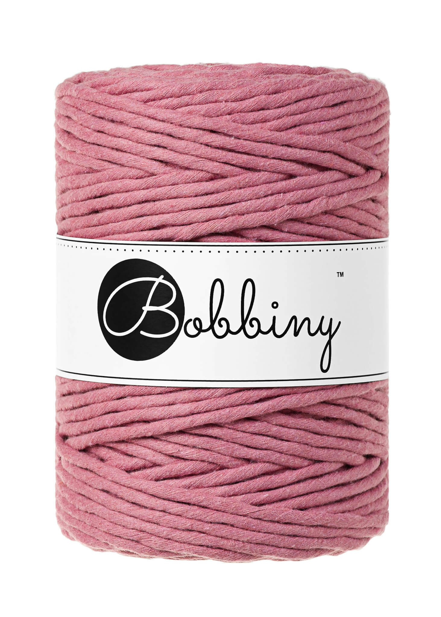 Bobbiny Single Twist Macrame Cord XXL 5 mm - enkeltvinnat makramégarn