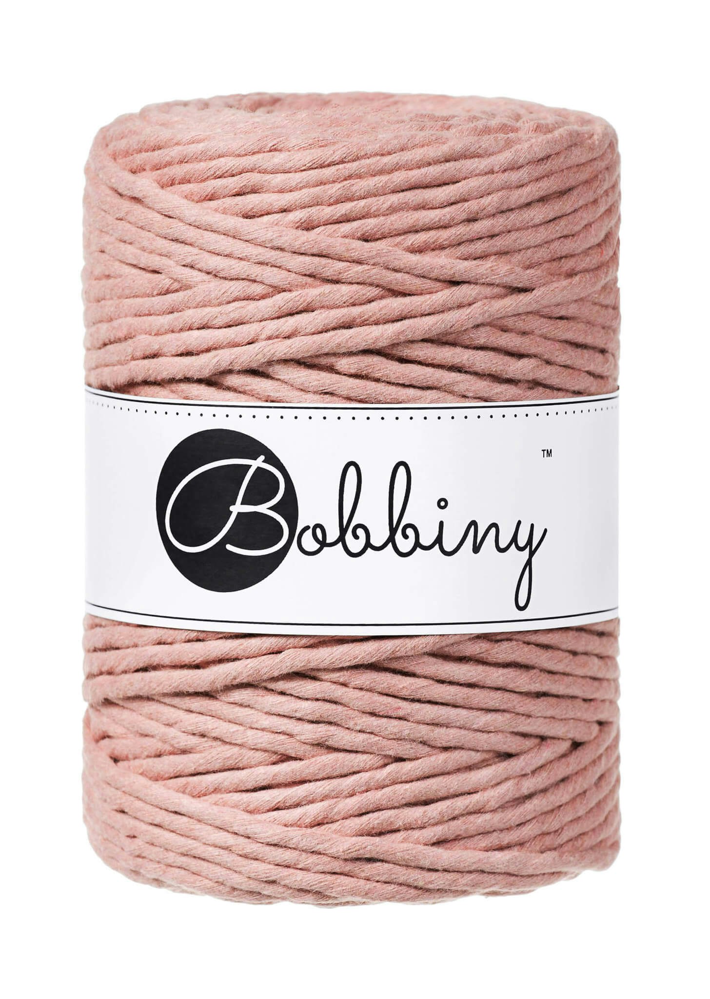 Bobbiny Single Twist Macrame Cord XXL 5 mm - enkeltvinnat makramégarn
