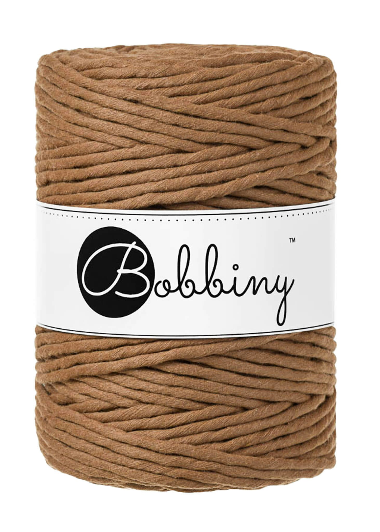 Bobbiny Single Twist Macrame Cord XXL 5 mm - enkeltvinnat makramégarn