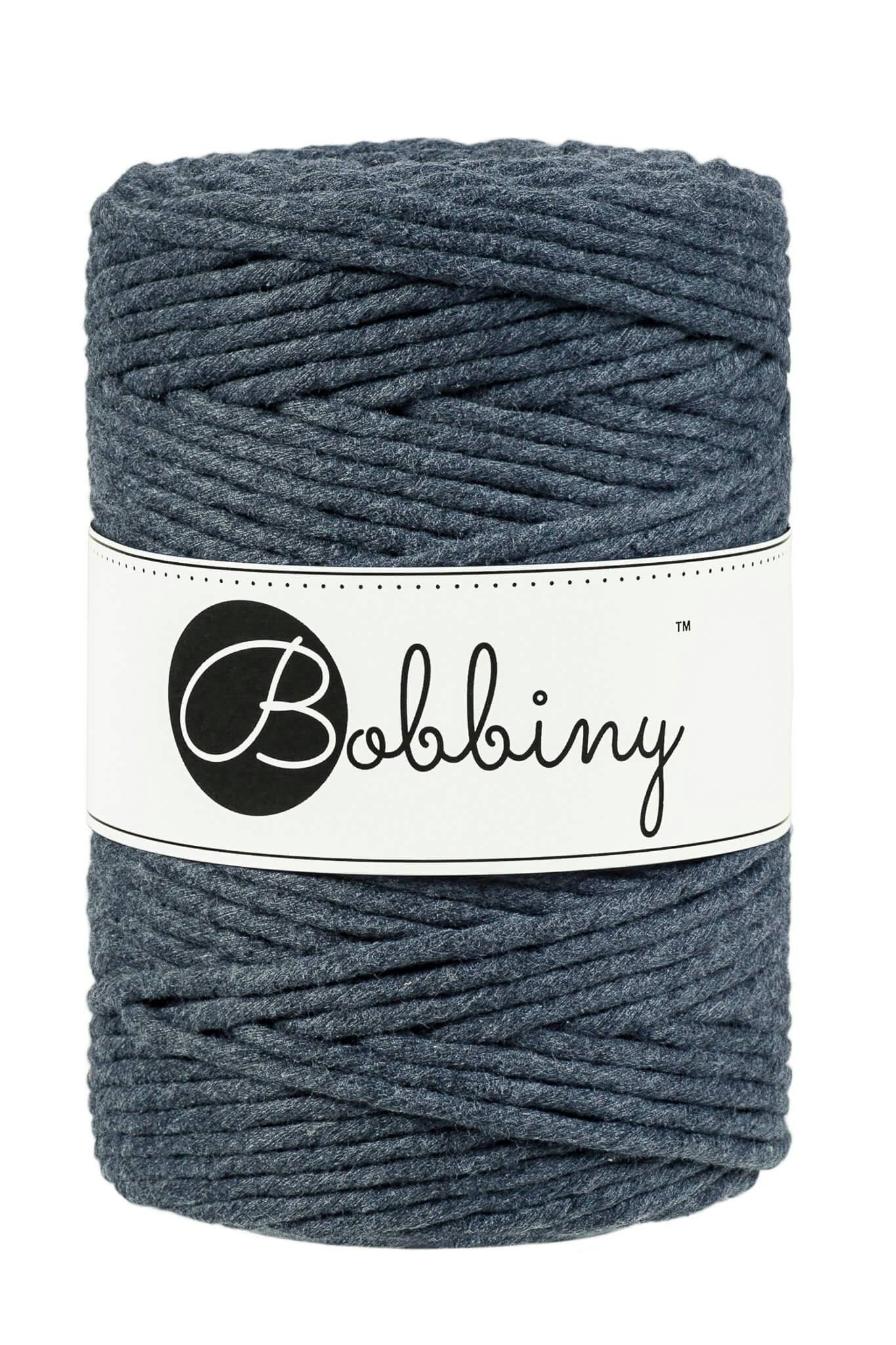 Bobbiny Single Twist Macrame Cord XXL 5 mm - enkeltvinnat makramégarn