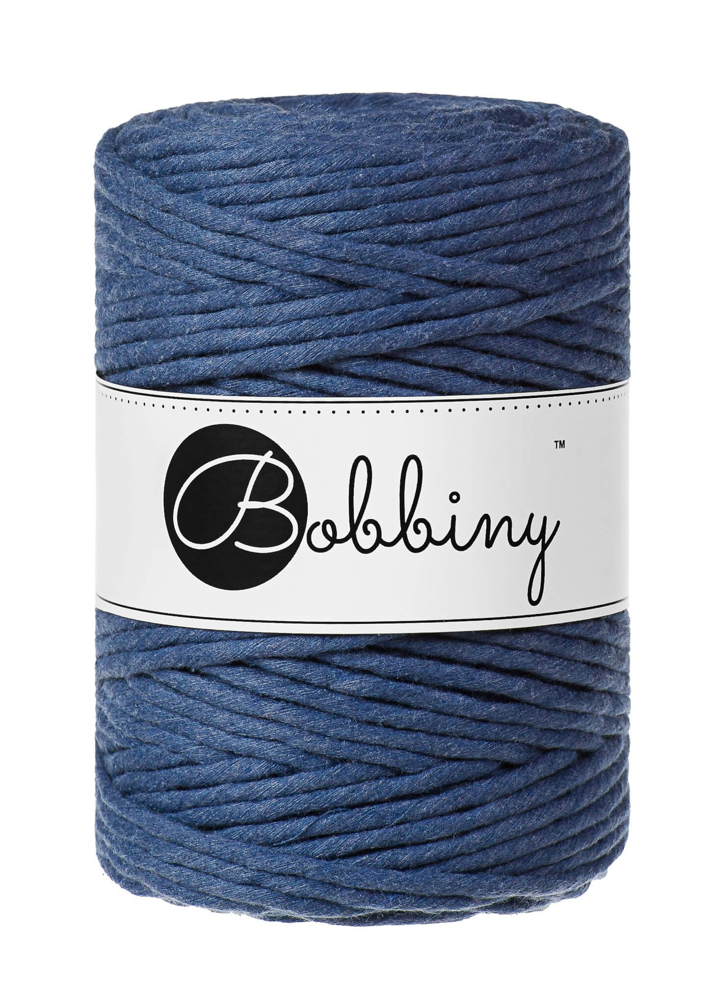 Bobbiny Single Twist Macrame Cord XXL 5 mm - enkeltvinnat makramégarn