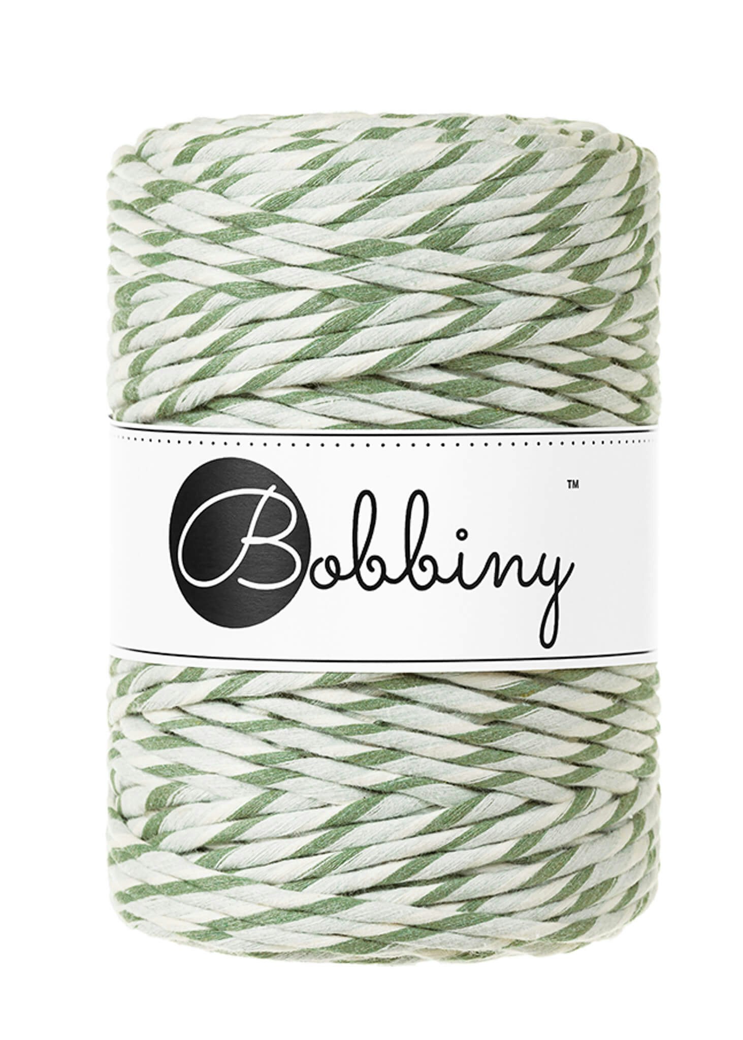 Bobbiny Single Twist Macrame Cord XXL 5 mm - enkeltvinnat makramégarn