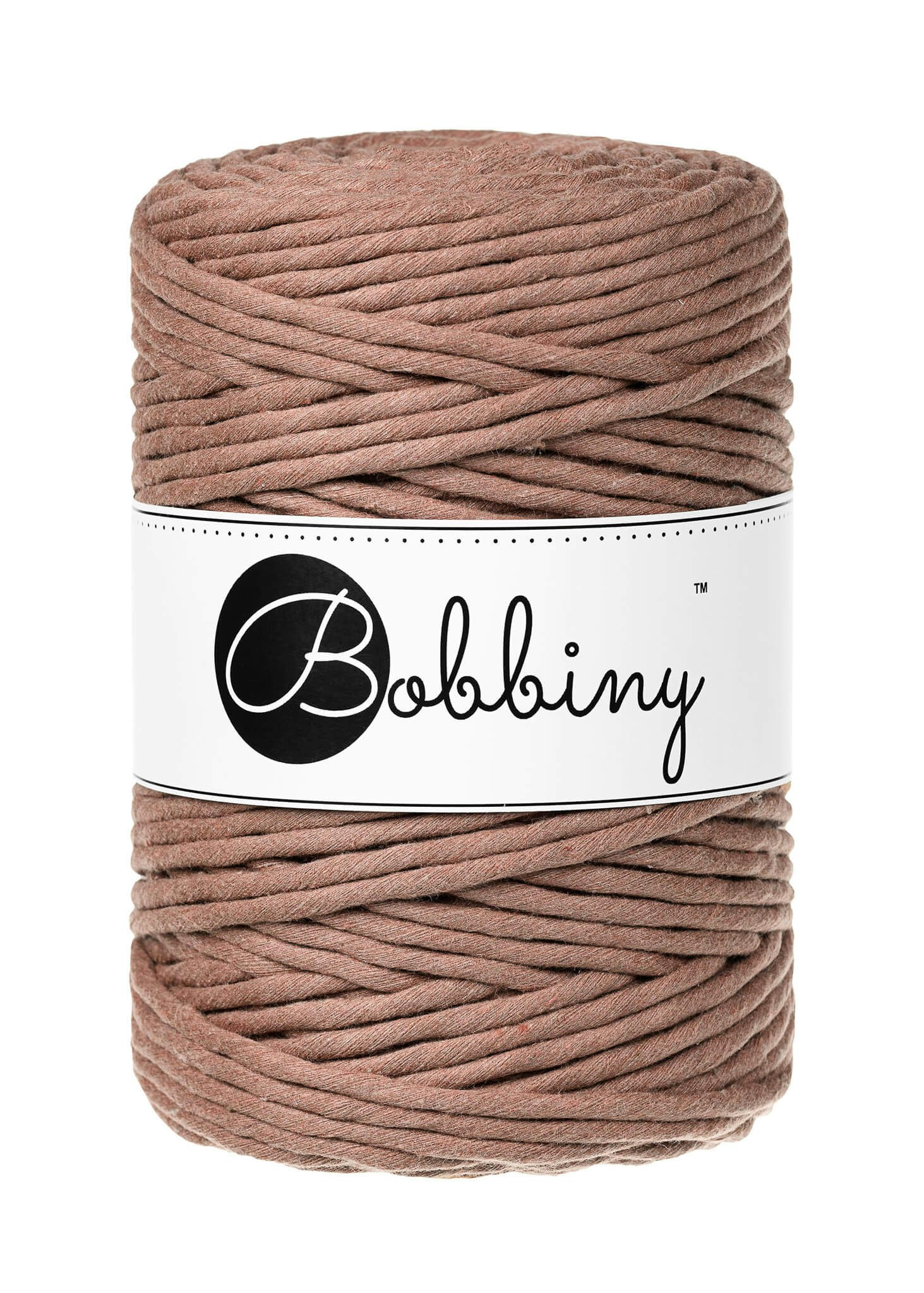 Bobbiny Single Twist Macrame Cord XXL 5 mm - enkeltvinnat makramégarn