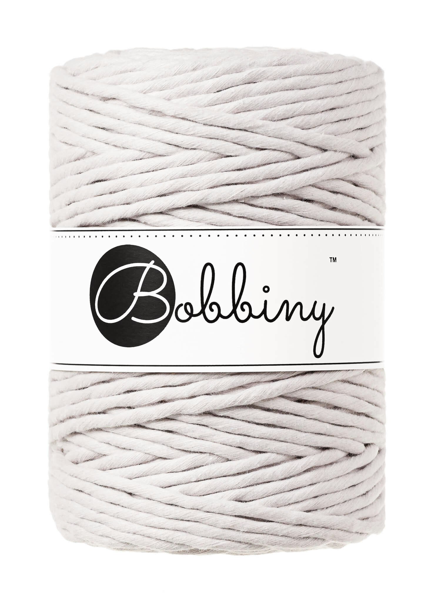Bobbiny Single Twist Macrame Cord XXL 5 mm - enkeltvinnat makramégarn