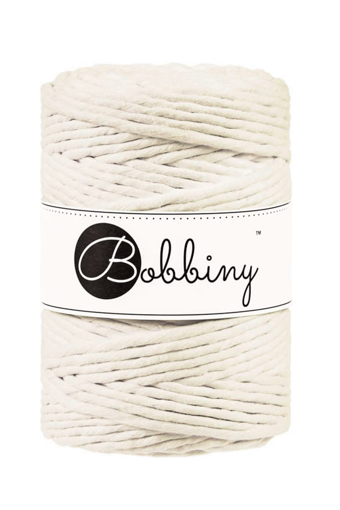 Bobbiny Single Twist Macrame Cord XXL 5 mm - enkeltvinnat makramégarn