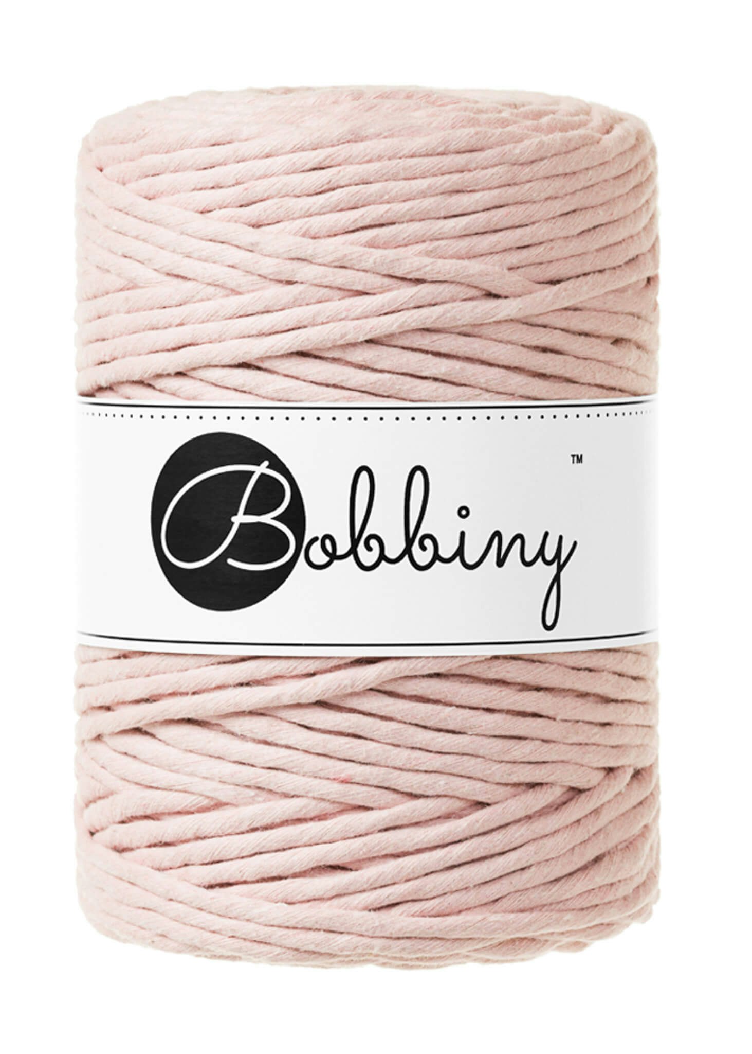 Bobbiny Single Twist Macrame Cord XXL 5 mm - enkeltvinnat makramégarn