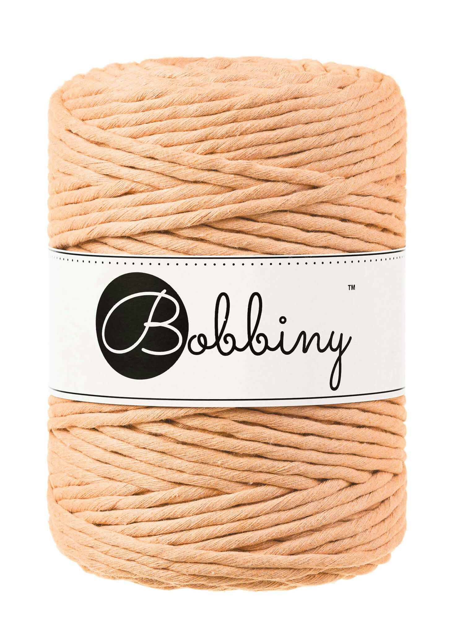 Bobbiny Single Twist Macrame Cord XXL 5 mm - enkeltvinnat makramégarn