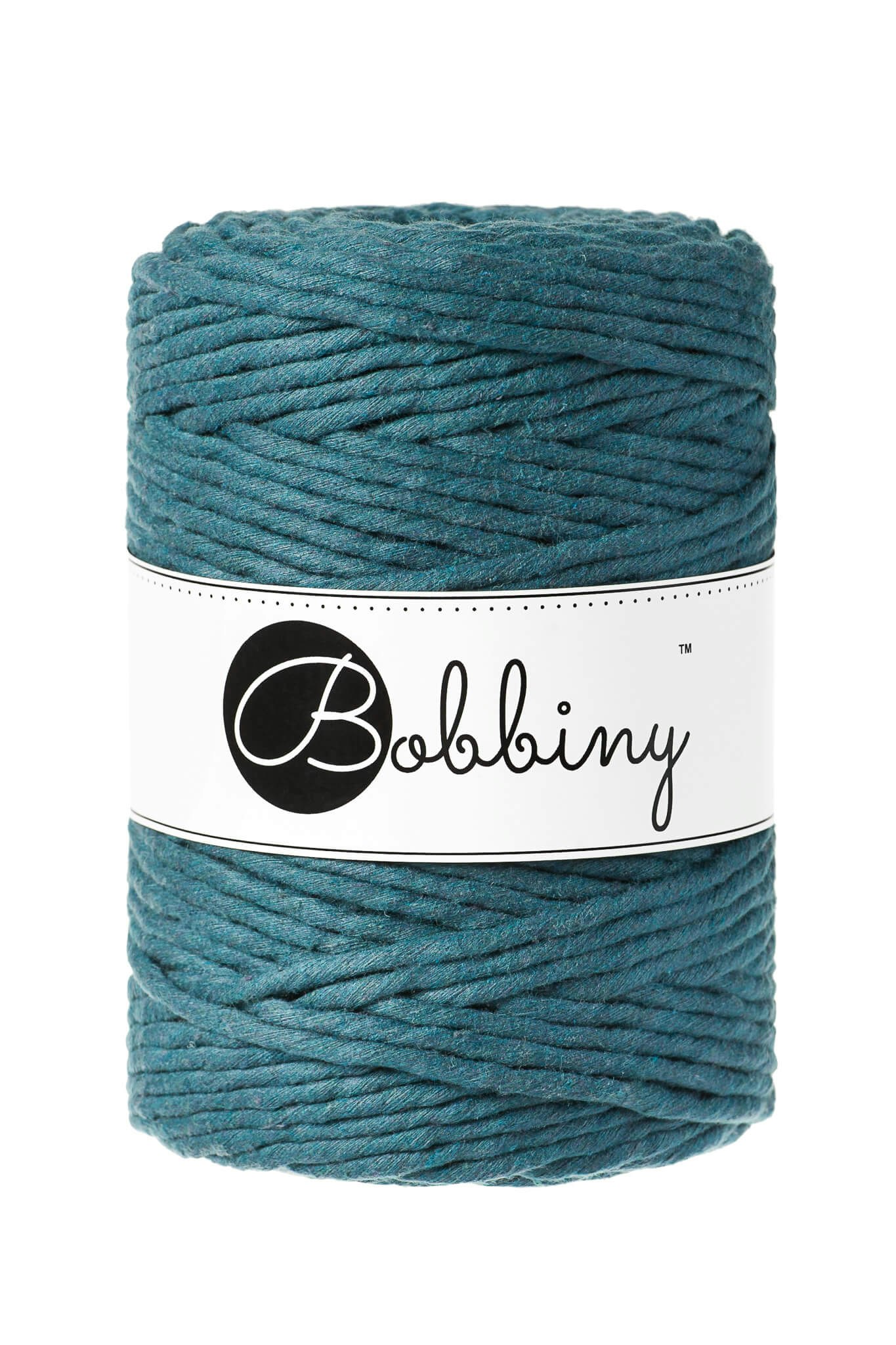 Bobbiny Single Twist Macrame Cord XXL 5 mm - enkeltvinnat makramégarn