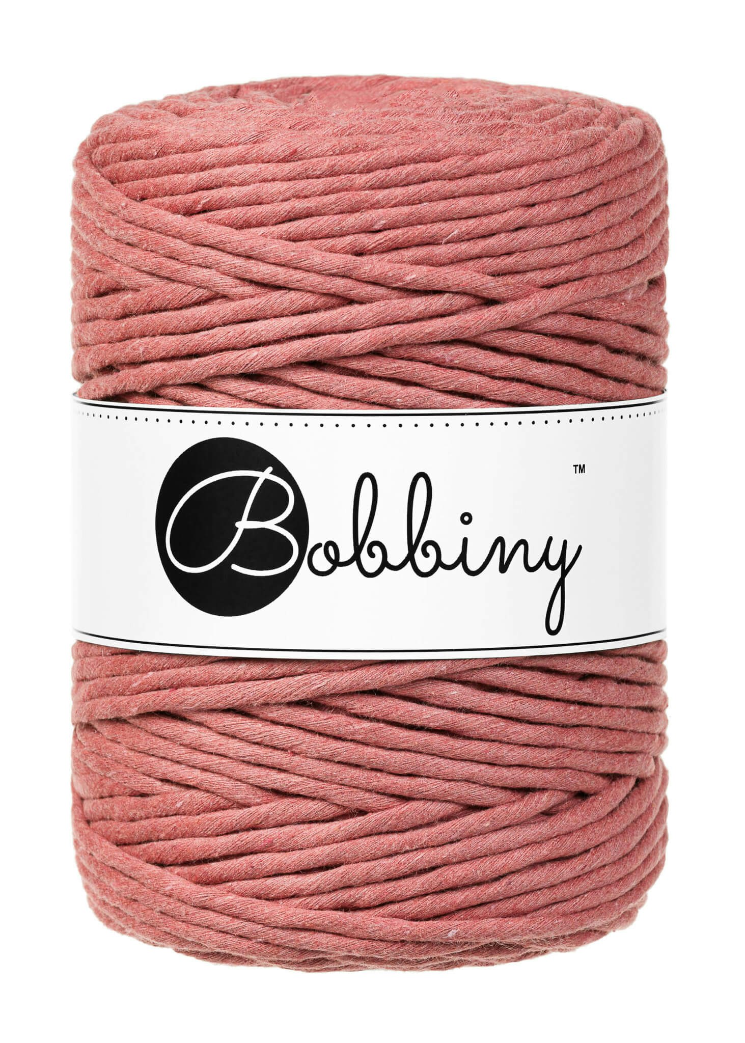 Bobbiny Single Twist Macrame Cord XXL 5 mm - enkeltvinnat makramégarn