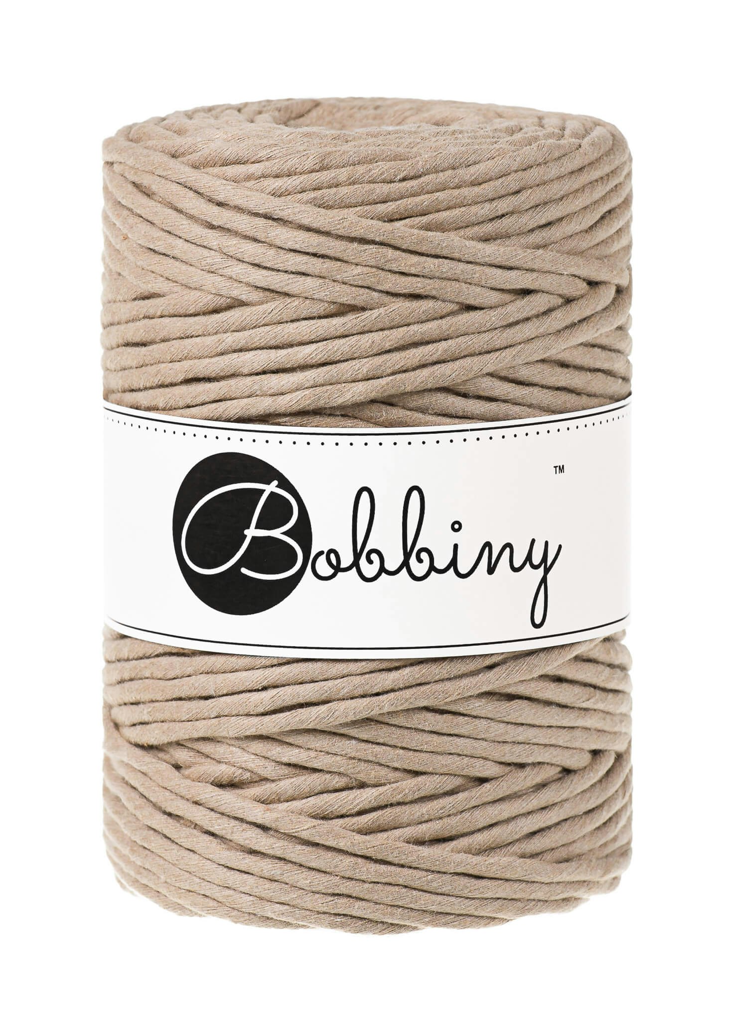 Bobbiny Single Twist Macrame Cord XXL 5 mm - enkeltvinnat makramégarn