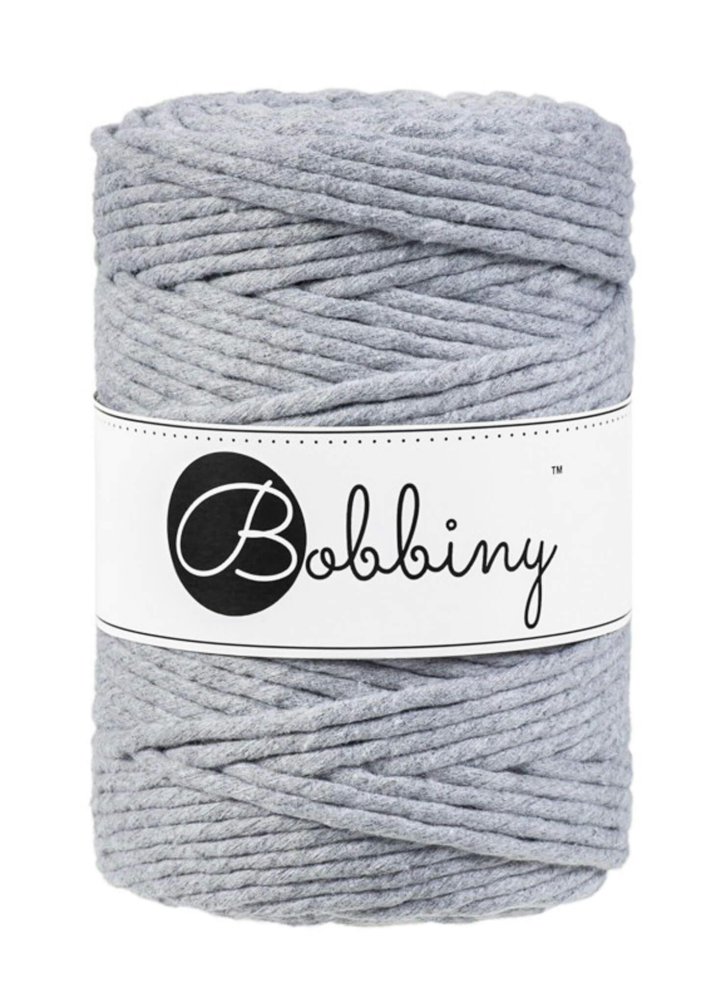 Bobbiny Single Twist Macrame Cord XXL 5 mm - enkeltvinnat makramégarn