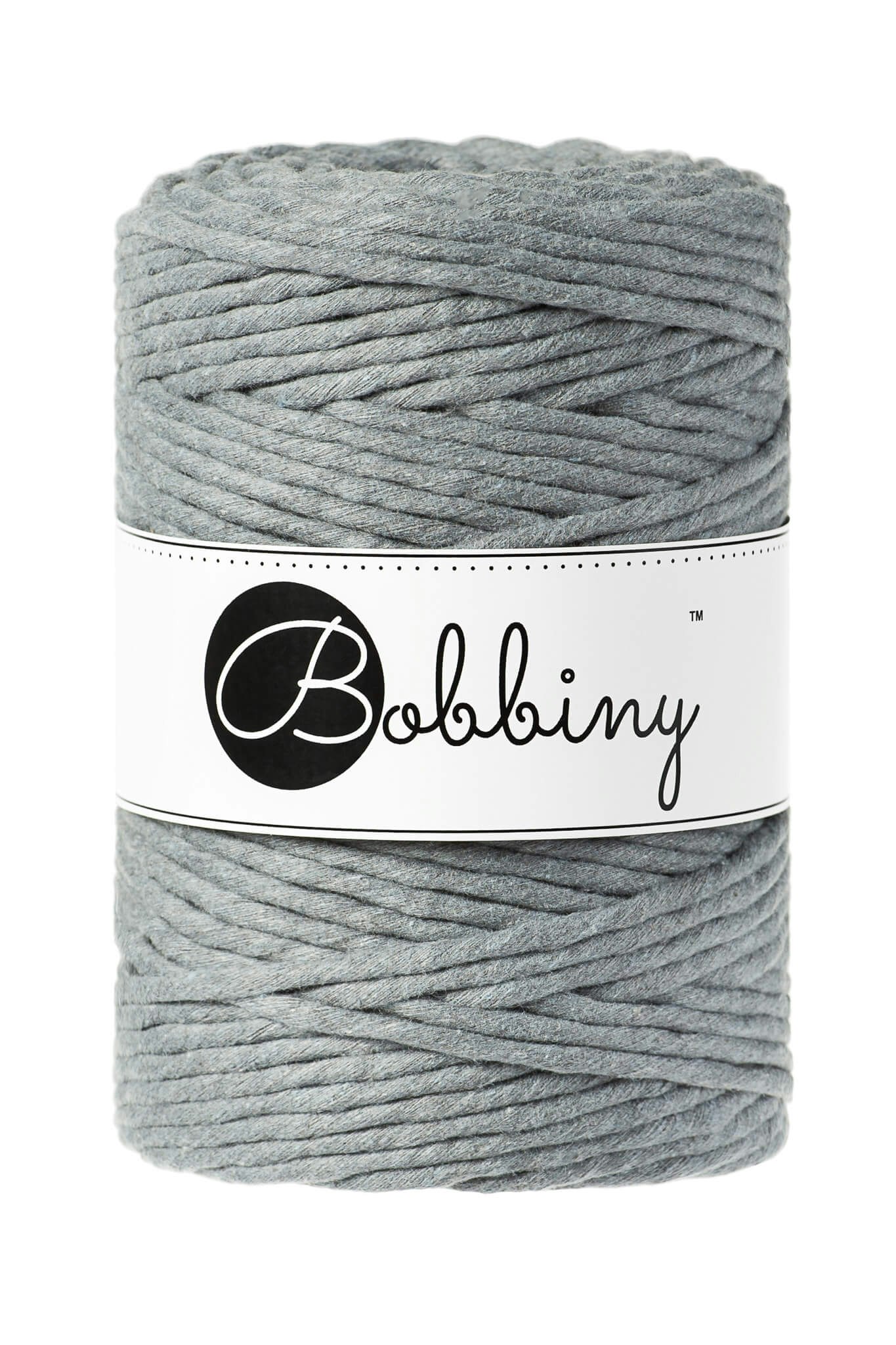 Bobbiny Single Twist Macrame Cord XXL 5 mm - enkeltvinnat makramégarn