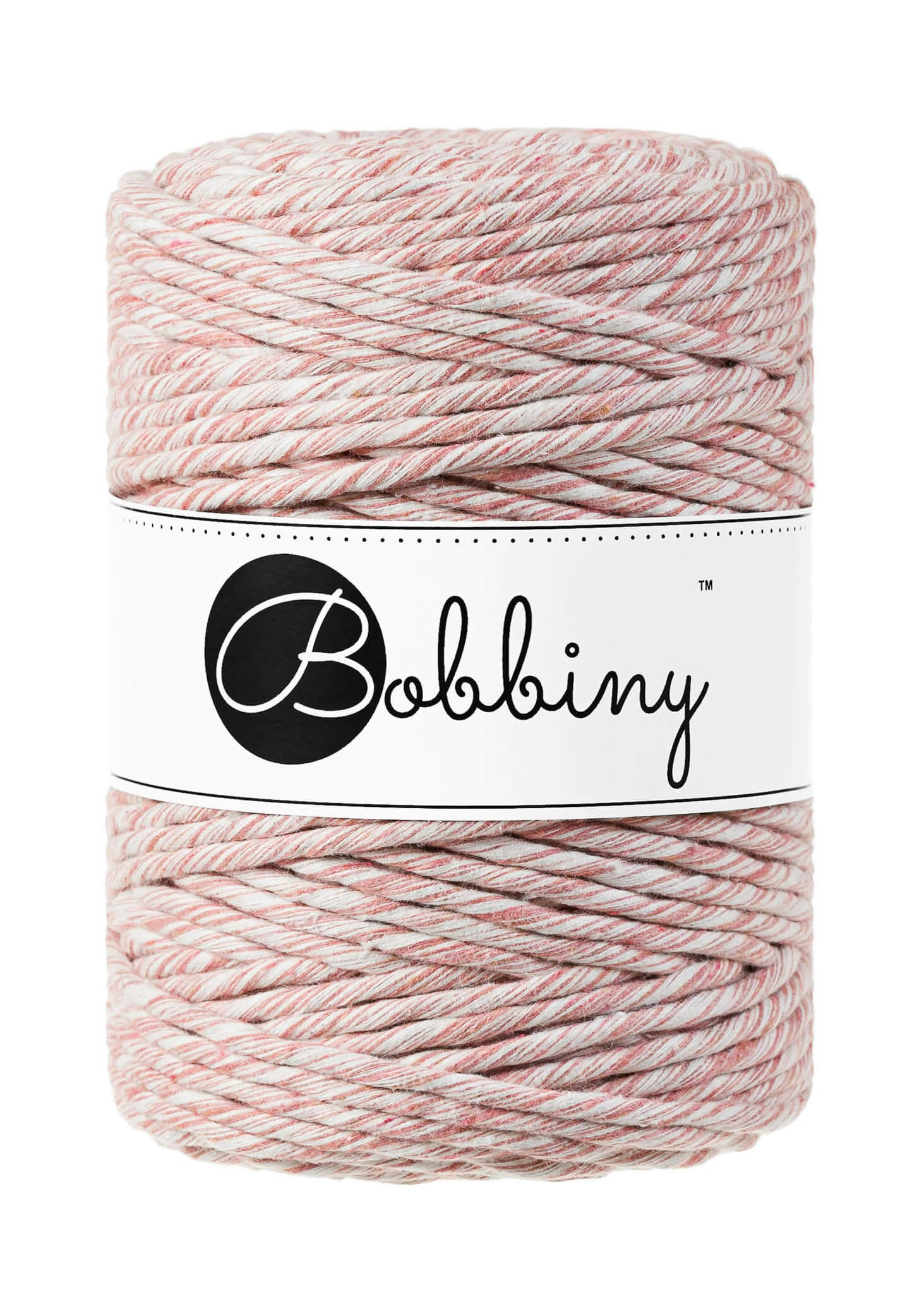 Bobbiny Single Twist Macrame Cord XXL 5 mm - enkeltvinnat makramégarn