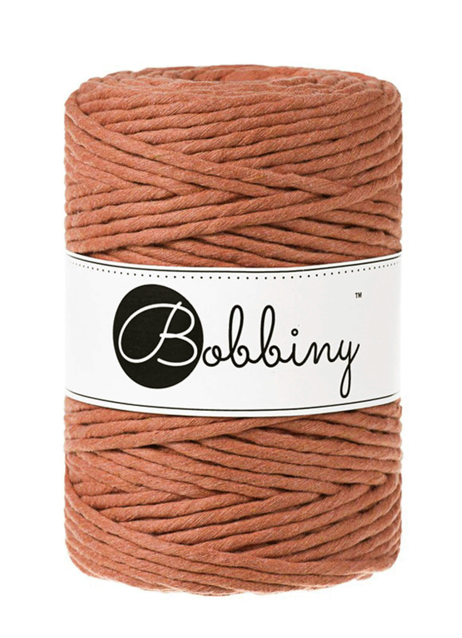 Bobbiny Single Twist Macrame Cord XXL 5 mm - enkeltvinnat makramégarn