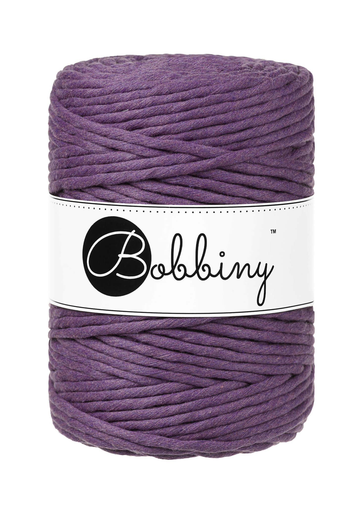 Bobbiny Single Twist Macrame Cord XXL 5 mm - enkeltvinnat makramégarn