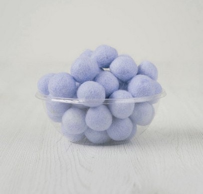 Ullbollar - 2 cm bollar i 100% ull