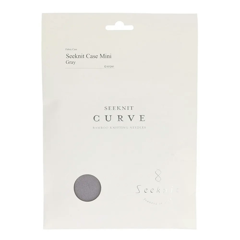Seeknit Curve Needle Case Mini Grey - stickfodral till ändstickor och kablar