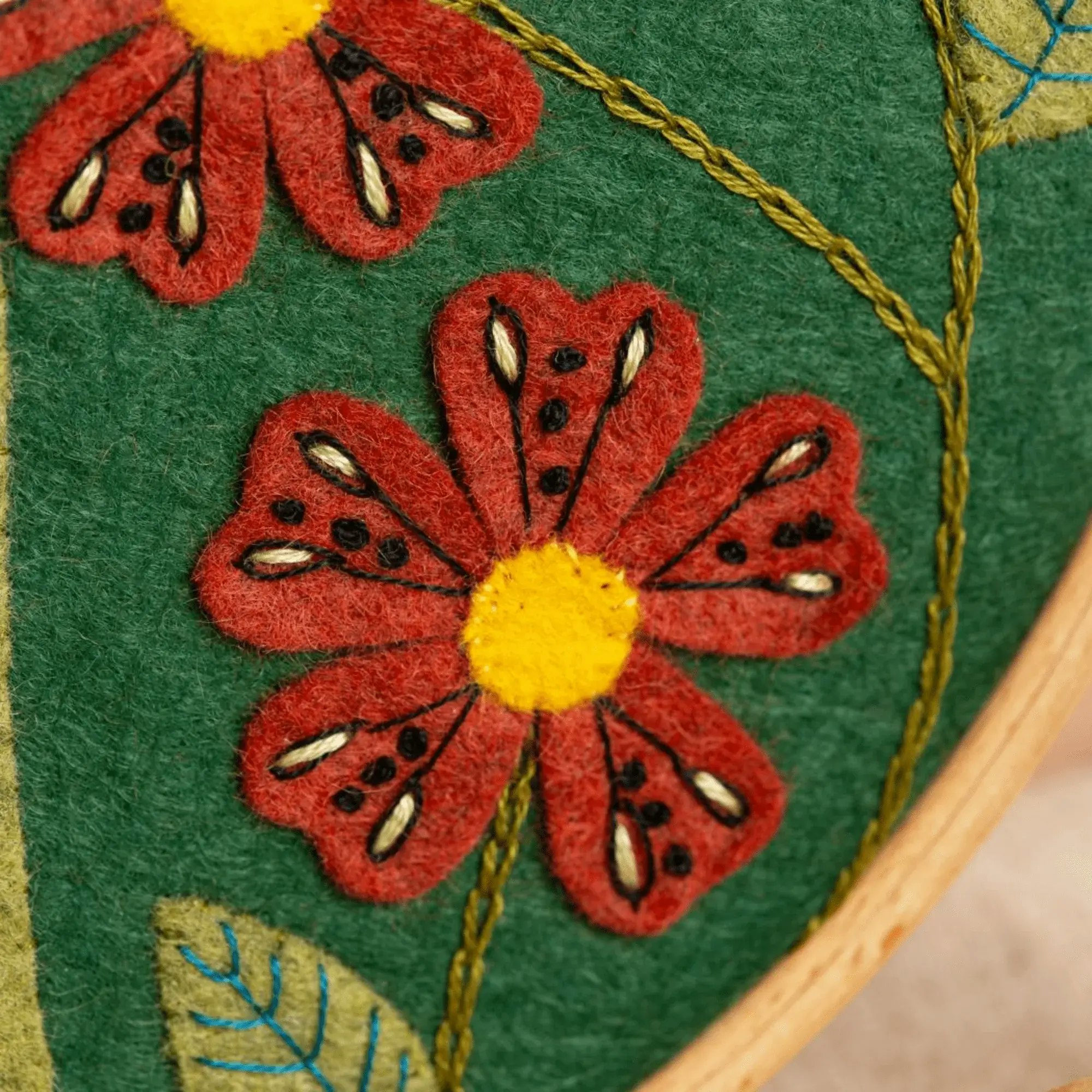 Corinne Lapierre - Botanical Felt Appliqué - kit för filtsömnad