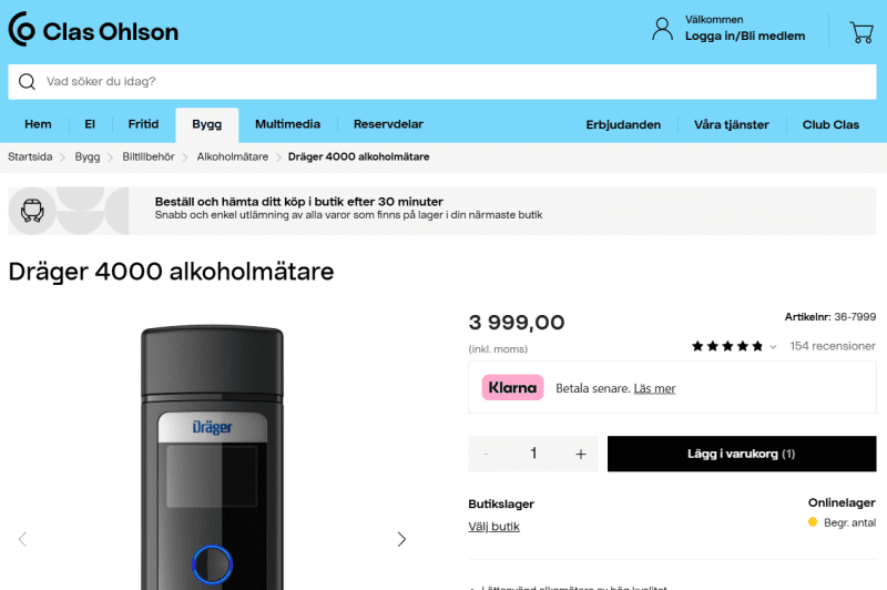 DRÄGER – bättre pris än Clas Ohlson