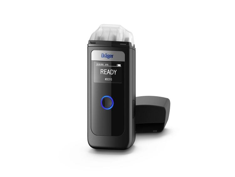 Dräger Alcotest® 4000 Premium inkl. förvaringsväska, förvaringpåse, 5 munstycken och initial kalibrering