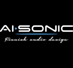 AI-SONIC STICKER white 80x10mm