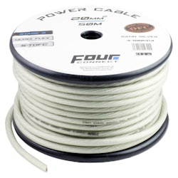 FOUR Connect STAGE3 20mm2 Satin Silver S-TOFC power cable