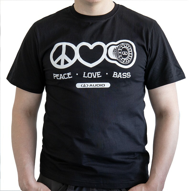 DD T-shirt L love,peacebass